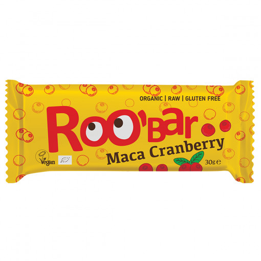 Maca Cranberry Bar van Roobar