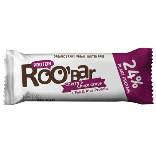 Protein Cherry & Choco Drops Bar van Roobar