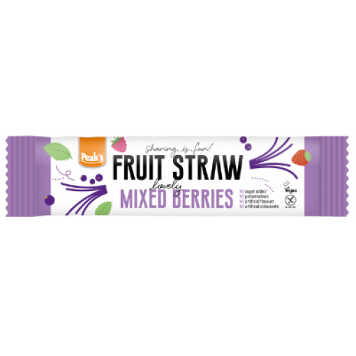 Fruit Straw Bessen doos 24 stuks (T.H.T. 20-04-2024) van Peak's