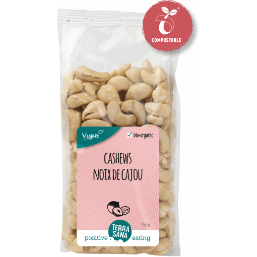 Cashewnoten Ongeroosterd & Ongezouten 250 gram van Terrasana