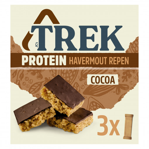 3-pack Protein Havermout Repen Cocoa  van TREK