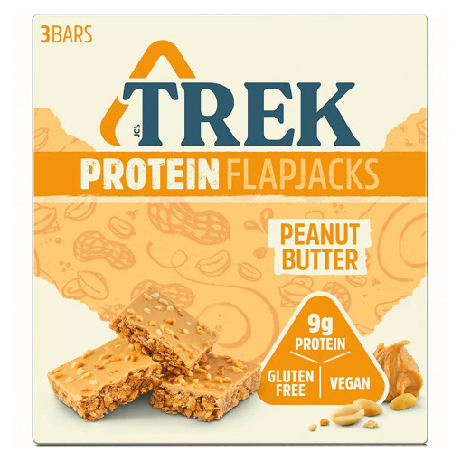 3-pack Protein Flapjacks Peanut Butter van TREK