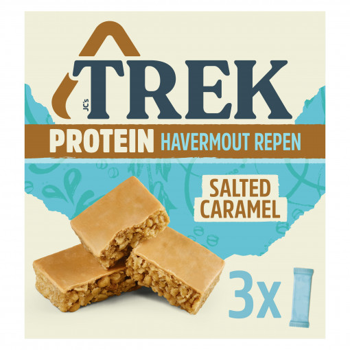 3-pack Protein Havermout Repen Salted Caramel van TREK