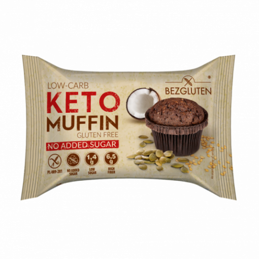 Bezgluten Keto Muffin Chocolade