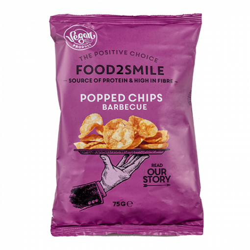 Food2Smile Popped Chips Barbecue 75 gram