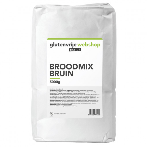 Glutenvrije Webshop Basics Broodmix Bruin 5 kilo