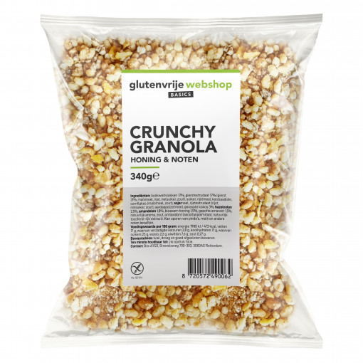 Glutenvrije Webshop Basics Crunchy Granola Honing & Noten