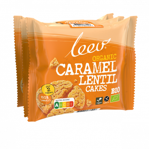 Leev Linzenwafels Caramel 3-pack