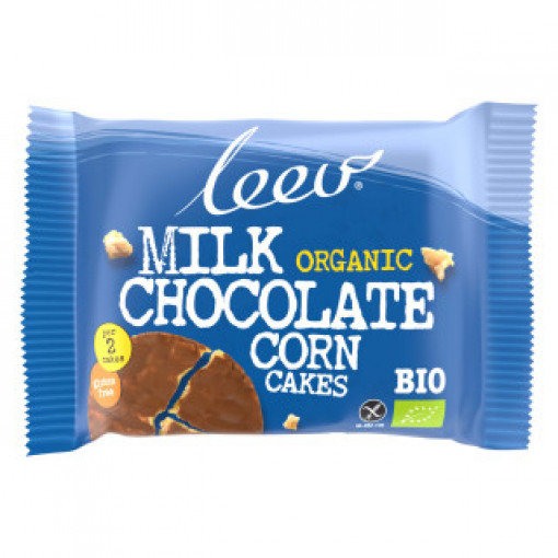 Leev Maiswafels Melkchocolade 3-pack