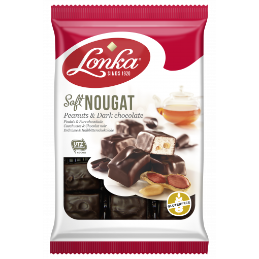 Lonka Soft Nougat Peanuts & Dark Chocolate