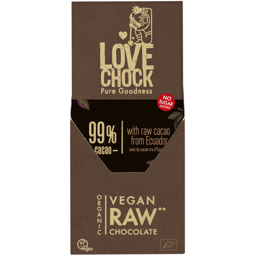 Lovechock Chocoladetablet Extreme Dark 99% Cacao