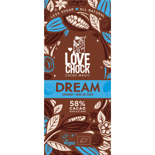 Lovechock Chocoladereep DREAM Coconut