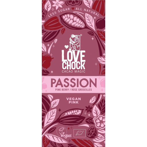 Lovechock Chocoladereep PASSION Pink Berry