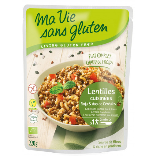 Ma Vie Sans Gluten Gekookte Linzen Met Soja & Granen