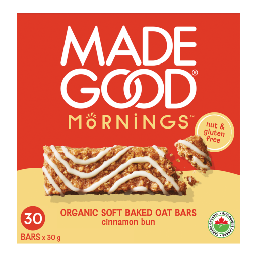 Made Good Morning Soft Baked Oat Bars Cinnamon Bun Flavour