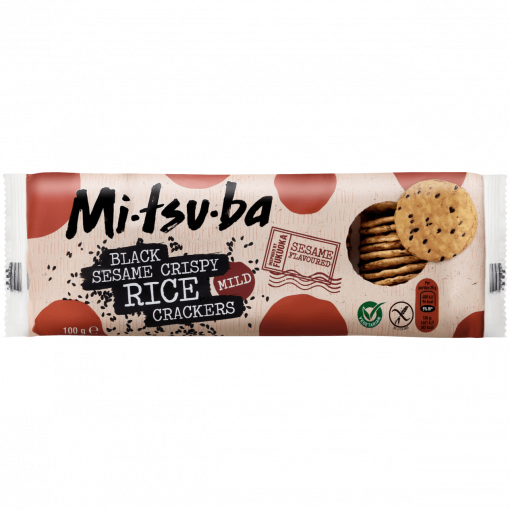 Mitsuba Rice Crackers Black Sesame