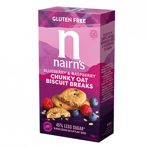 Nairn's Biscuits Breaks Chunky Oats, Blueberry & Raspberry