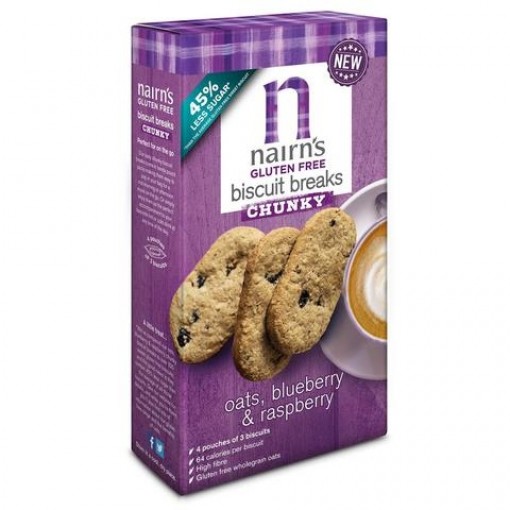 Nairn's Biscuits Breaks Chunky Oats, Blueberry & Raspberry