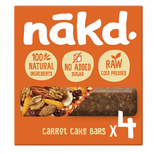 Nakd 4-pack Carrot Cake Bar