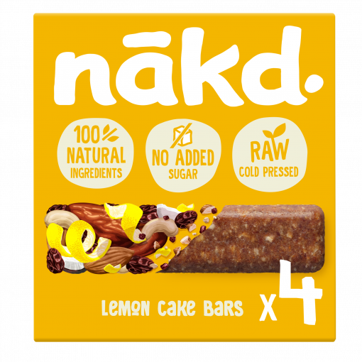 Nakd 4-pack Lemon Cake Bar
