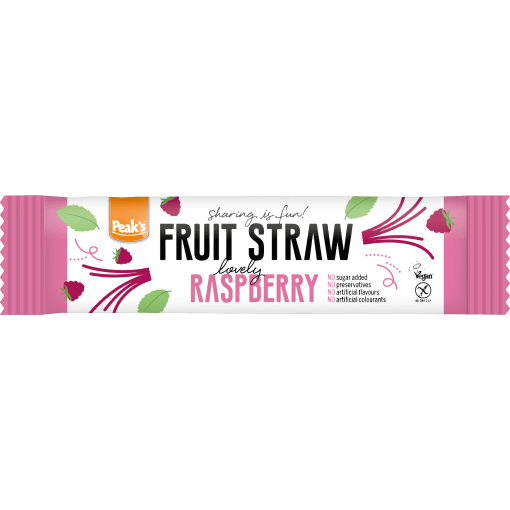 Peak's Fruit Straw Framboos