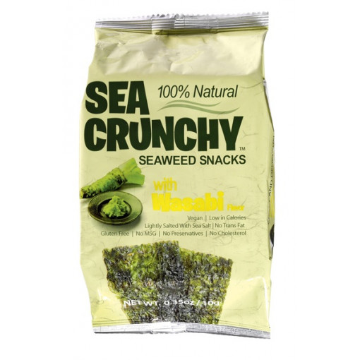 Sea Crunchy Seaweed Snack Wasabi