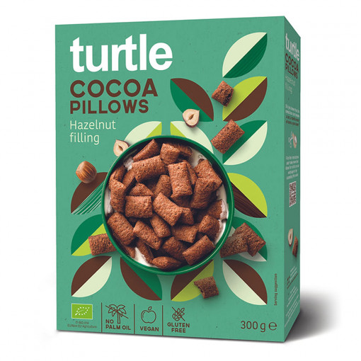 Turtle Cocoa Pillows Hazelnut Filling